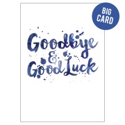 BC186 - Watercolour Goodbye Big Card